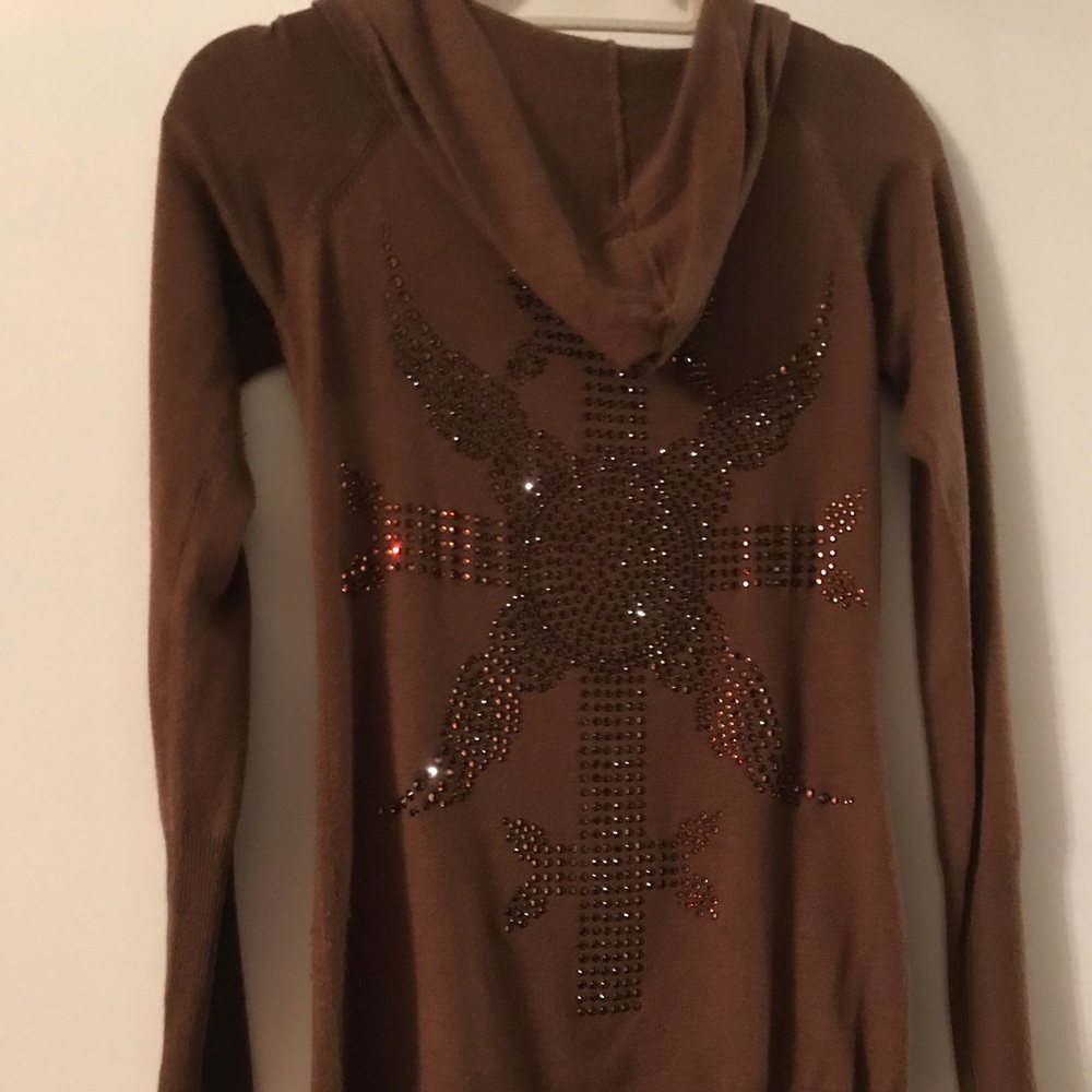 Thomas Wylde half zip cashmere hoodie